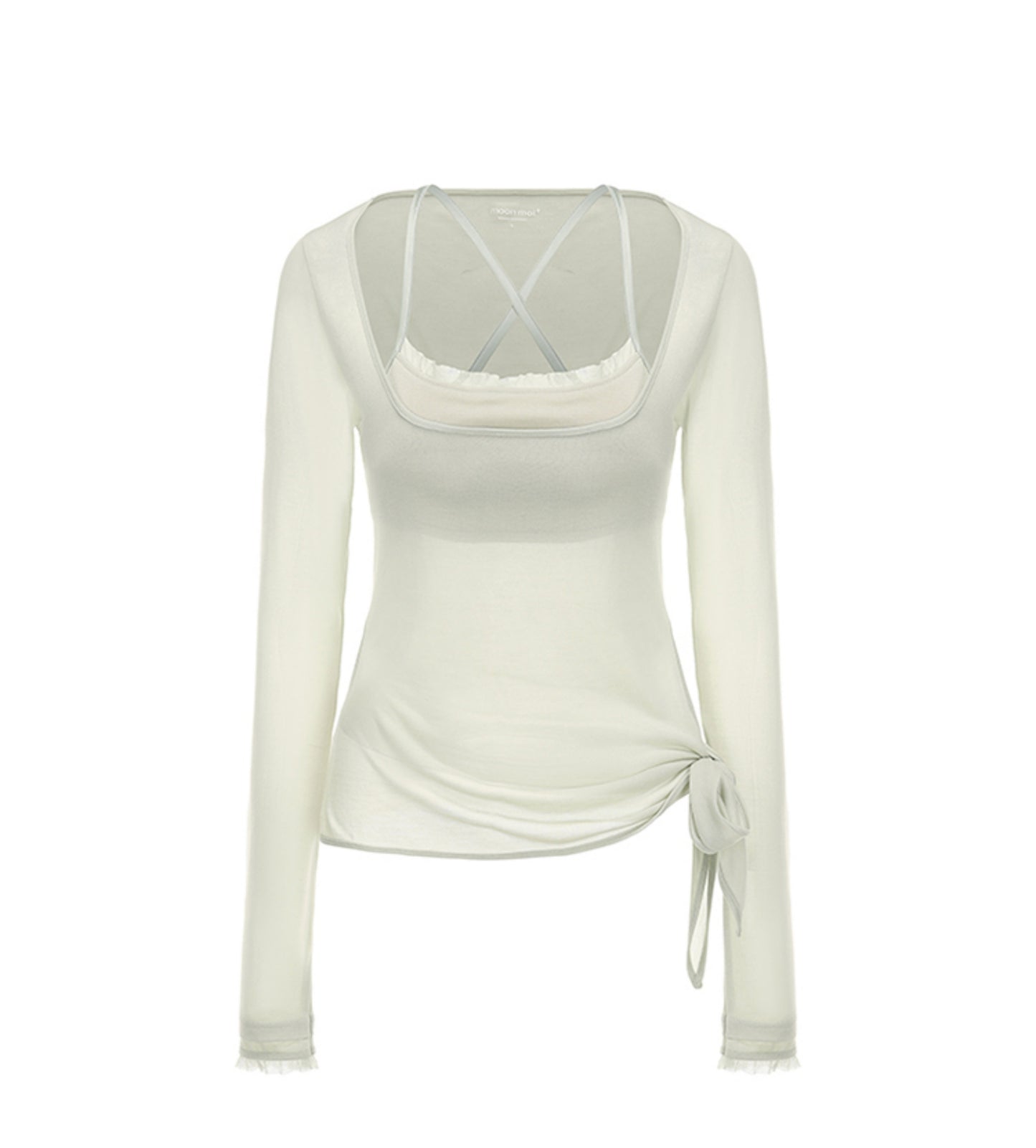 Chic U-Neck Corset Top Set