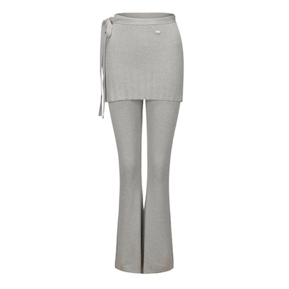 Romantic Knit Pants Set-Up