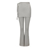 Grigio-blu (pantaloni + mezza gonna)