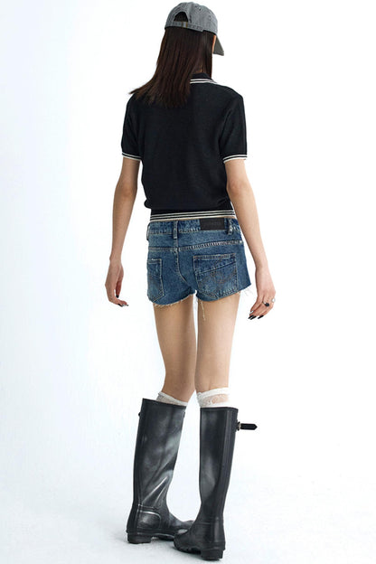 Vintage Diamond V-Neck Tee