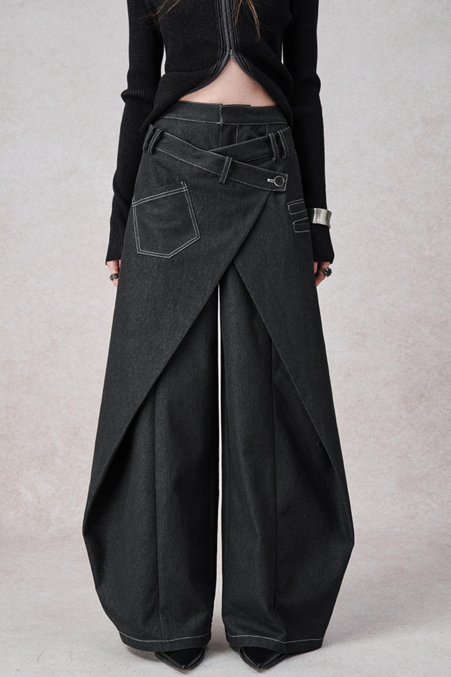Yuan Sand Wide-Leg Pants
