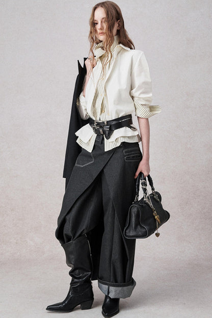 Yuan Sand Wide-Leg Pants