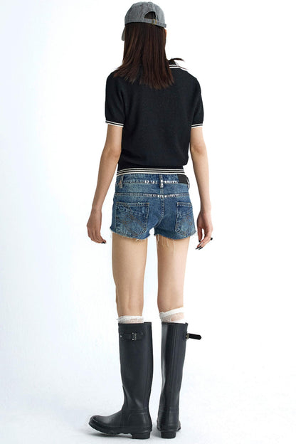 Vintage Diamond V-Neck Tee