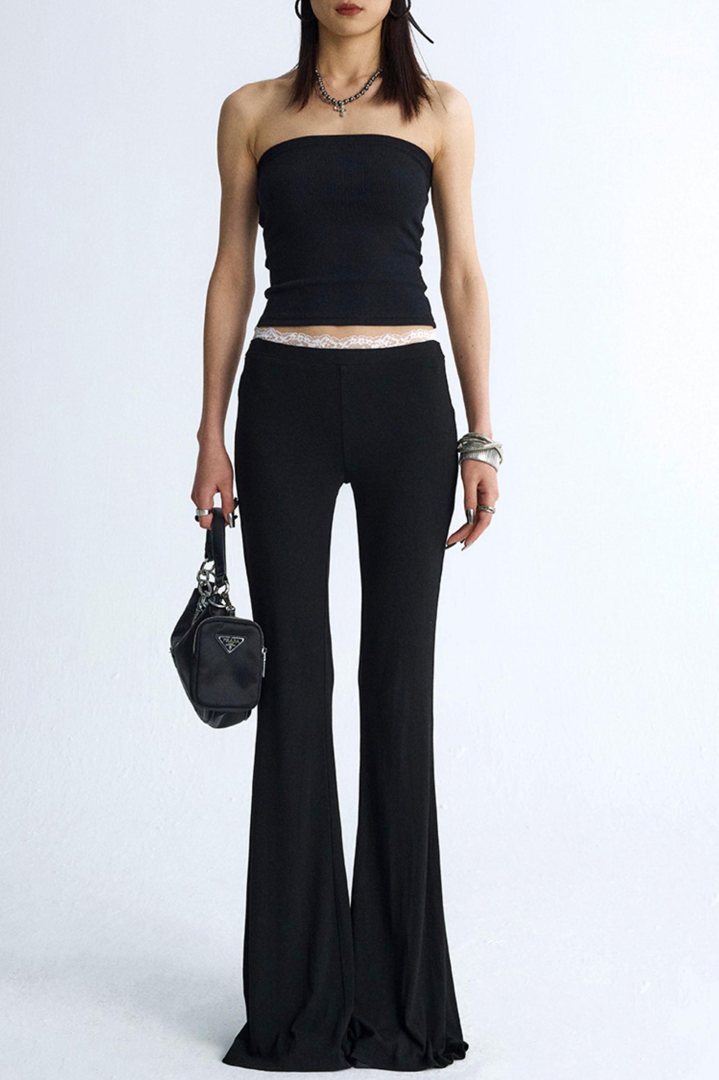 Chic Colorblock Flare Pants