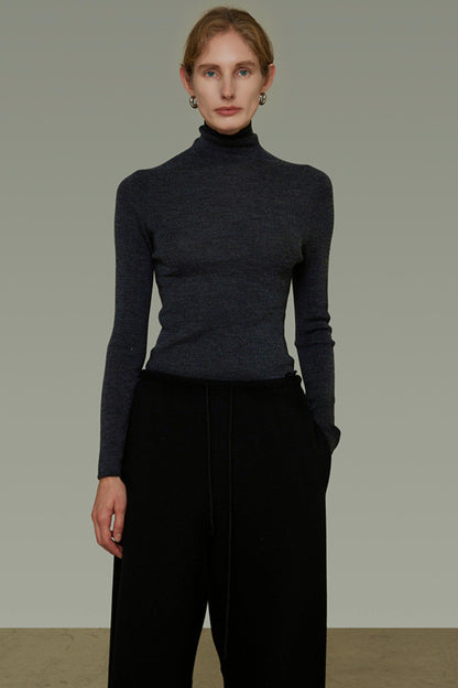 Autumn Wool Turtleneck Sweater
