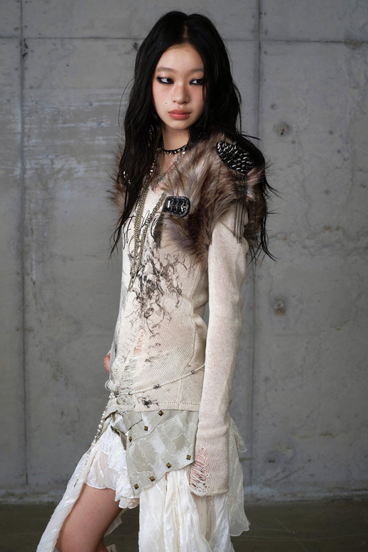 Vintage Plush Punk Knight Vest