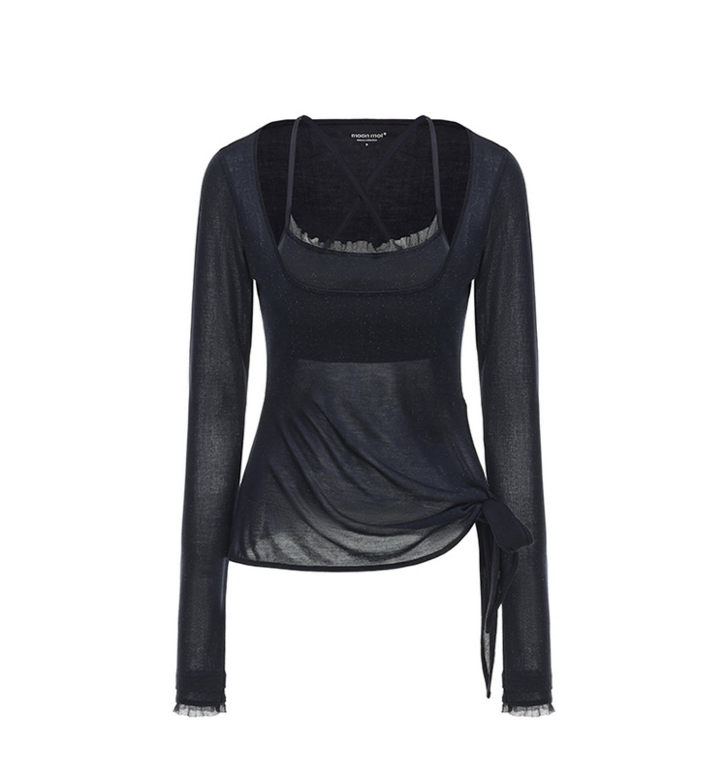 Chic U-Neck Corset Top Set