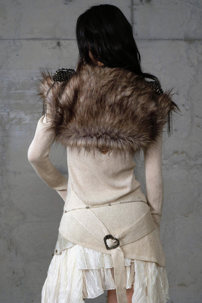 Vintage Plush Punk Knight Vest