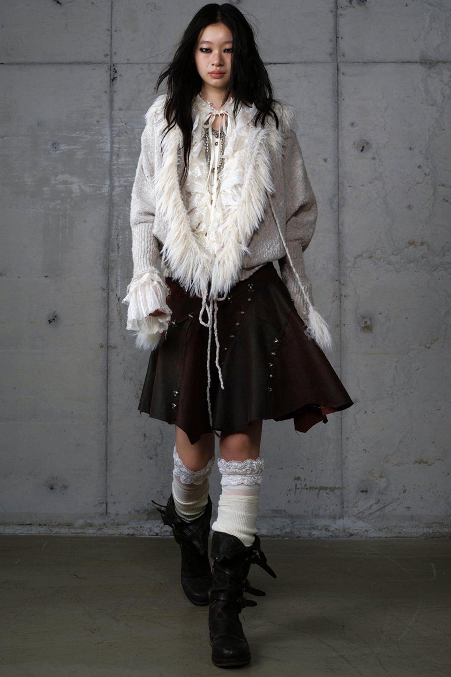 Lazy Vintage Knit Bat Sleeve Hooded Sweater Coat