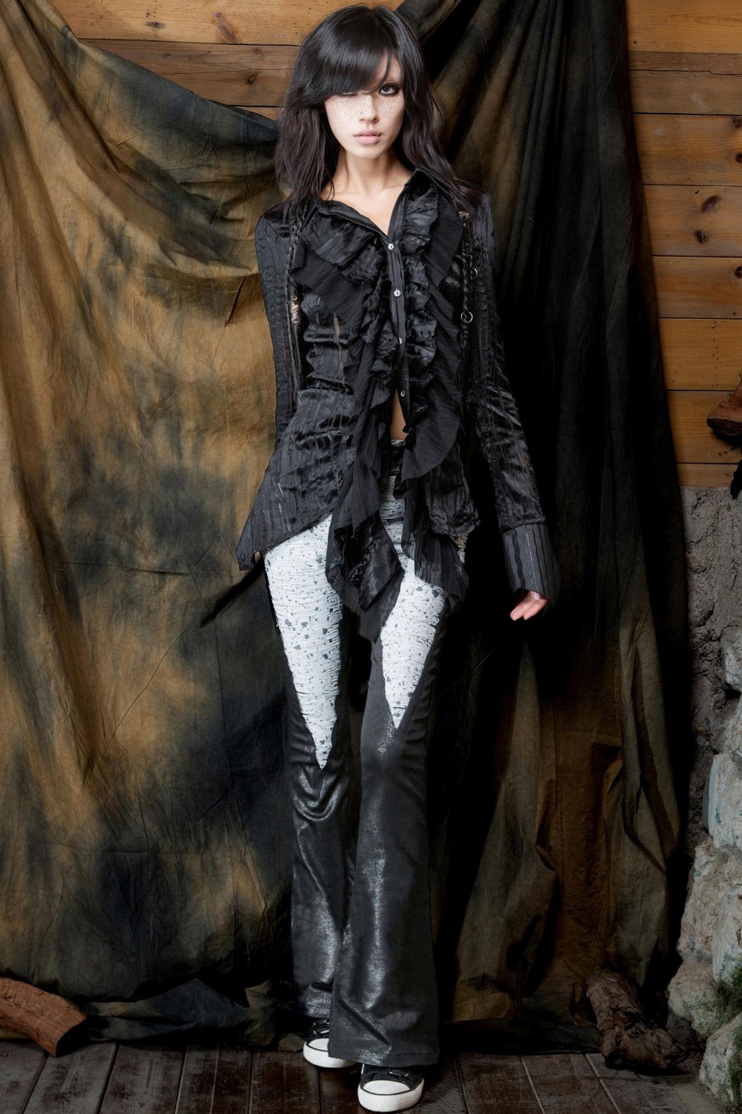 Vintage Ruffled Cardigan