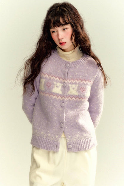 Original Lilac Knit Cardigan