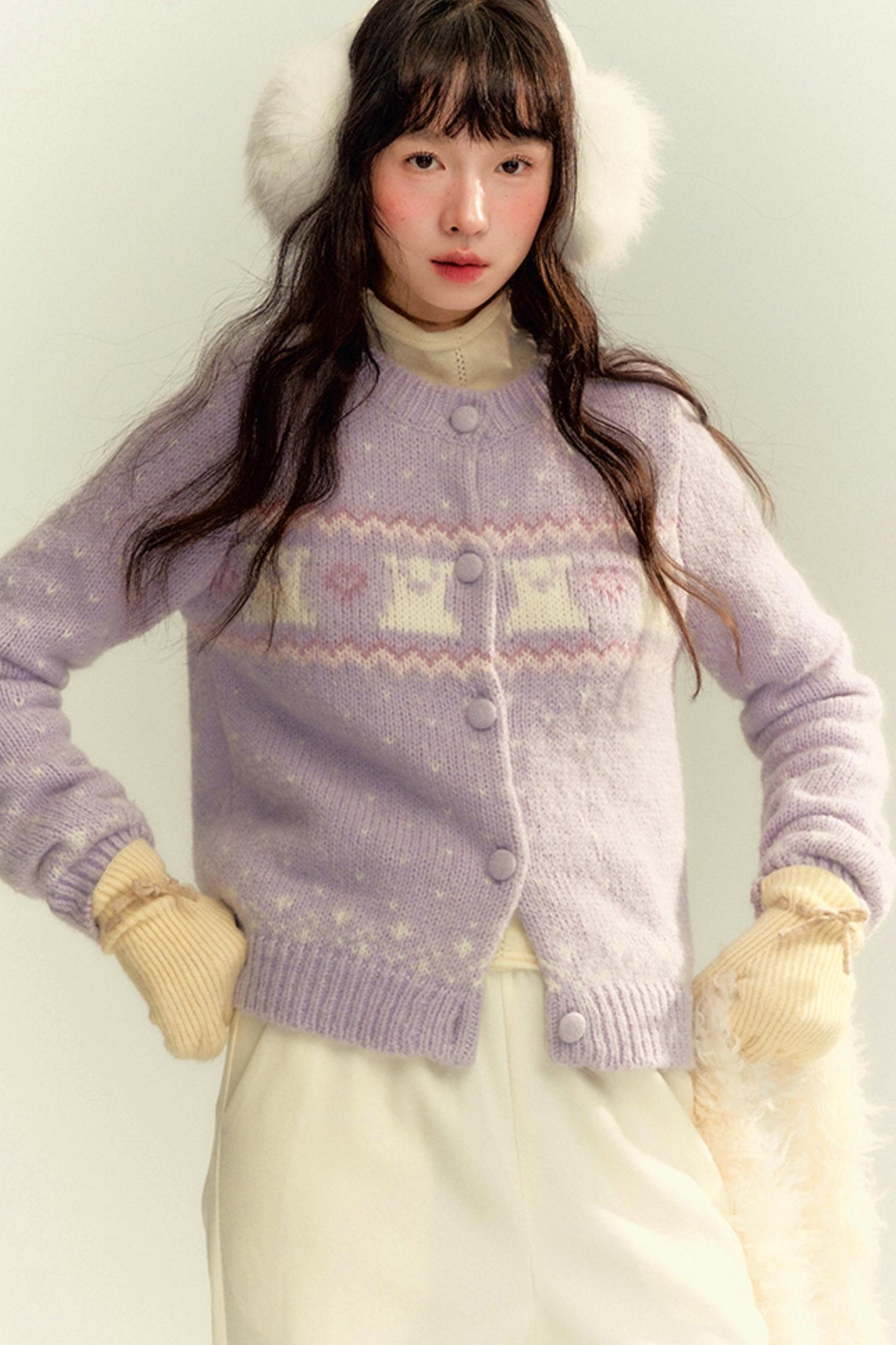 Original Lilac Knit Cardigan