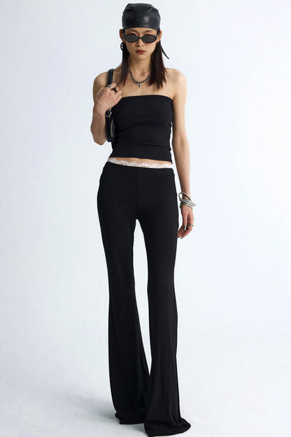 Chic Colorblock Flare Pants