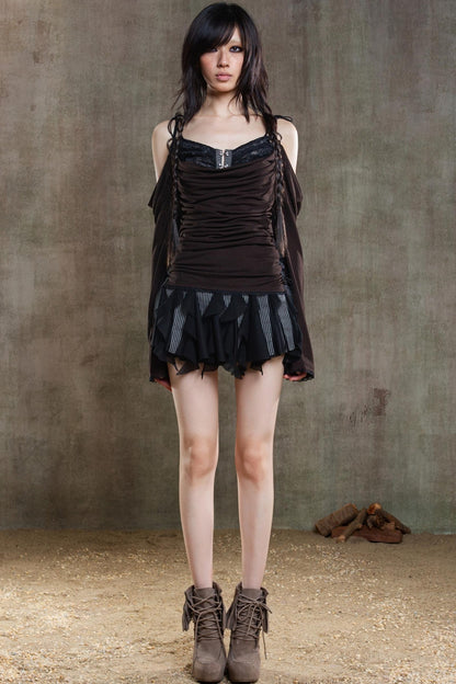 Retro Strapless Sunscreen T-Shirt