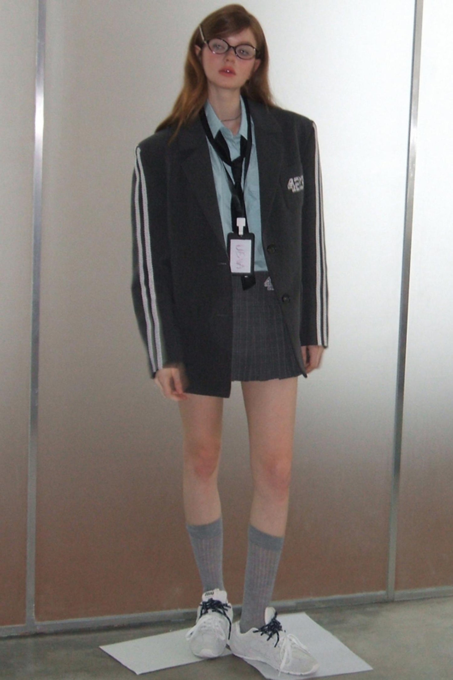 Retro Gray Embroidered Jacket