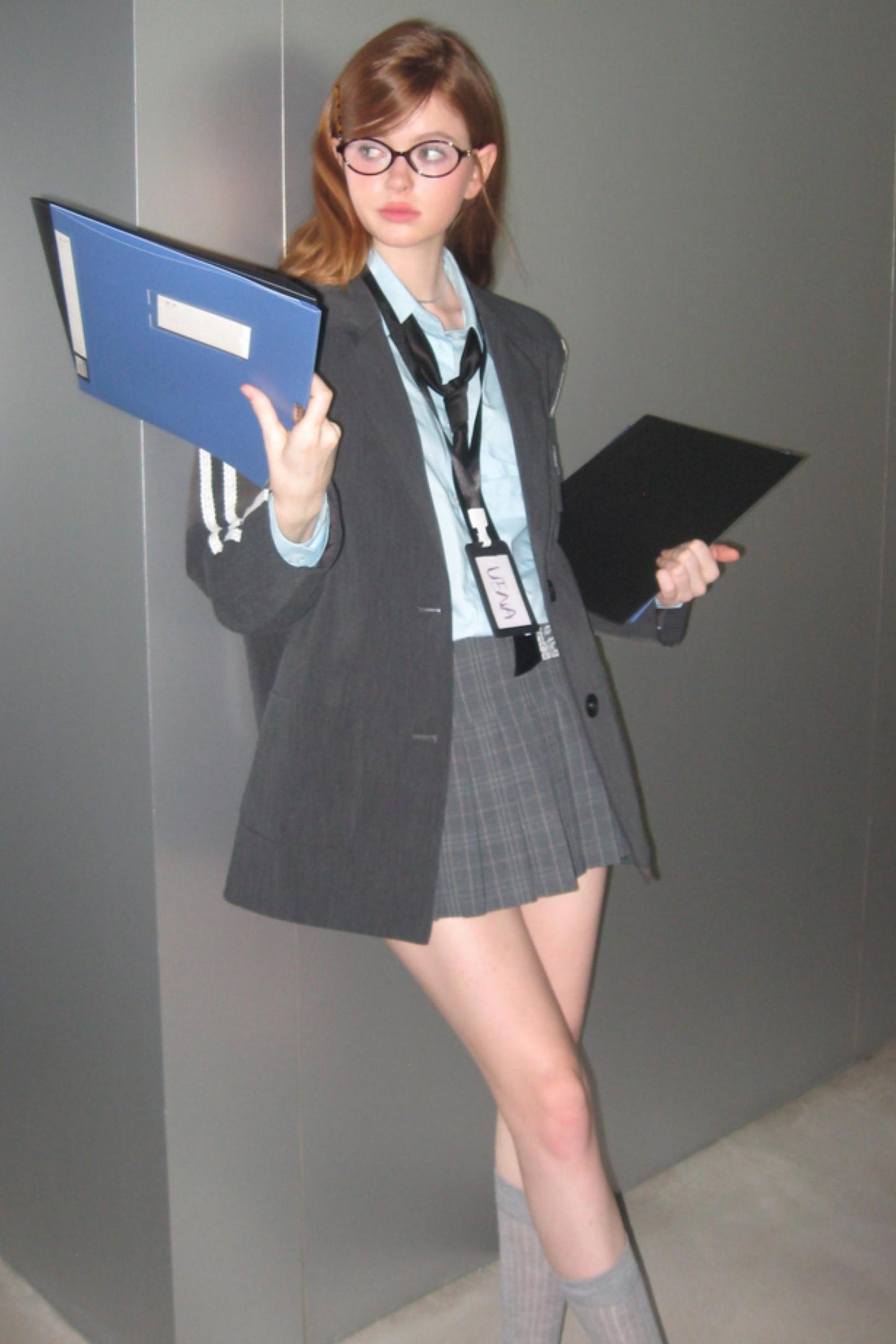 Retro Gray Embroidered Jacket