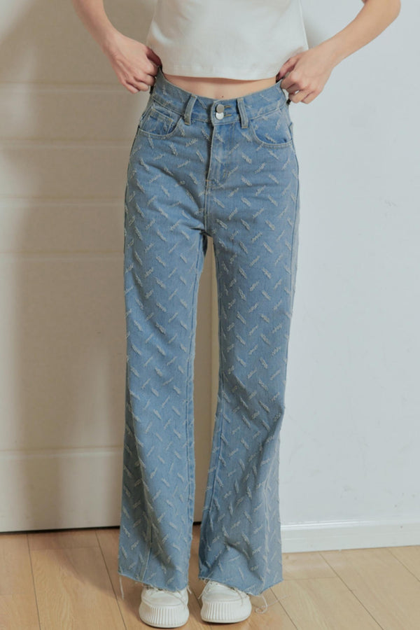 Vintage High-Waisted Micro-Flare Jeans