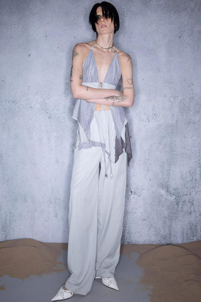 Leaf Beaded Cotton Camisole