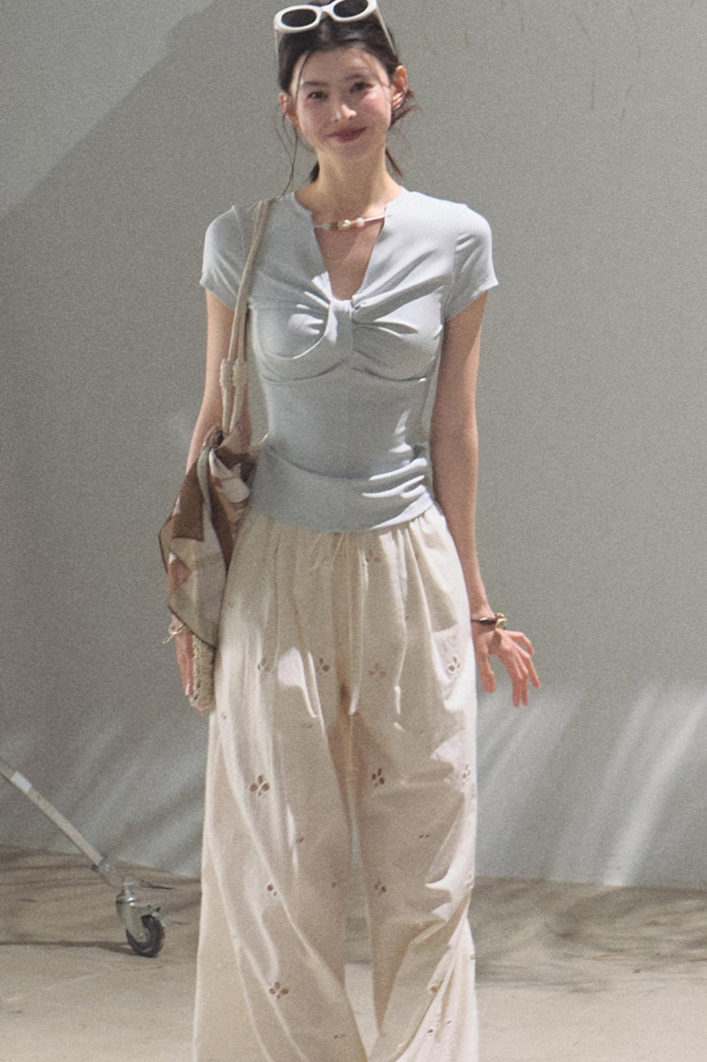 Self-Love Embroidered Summer Pants