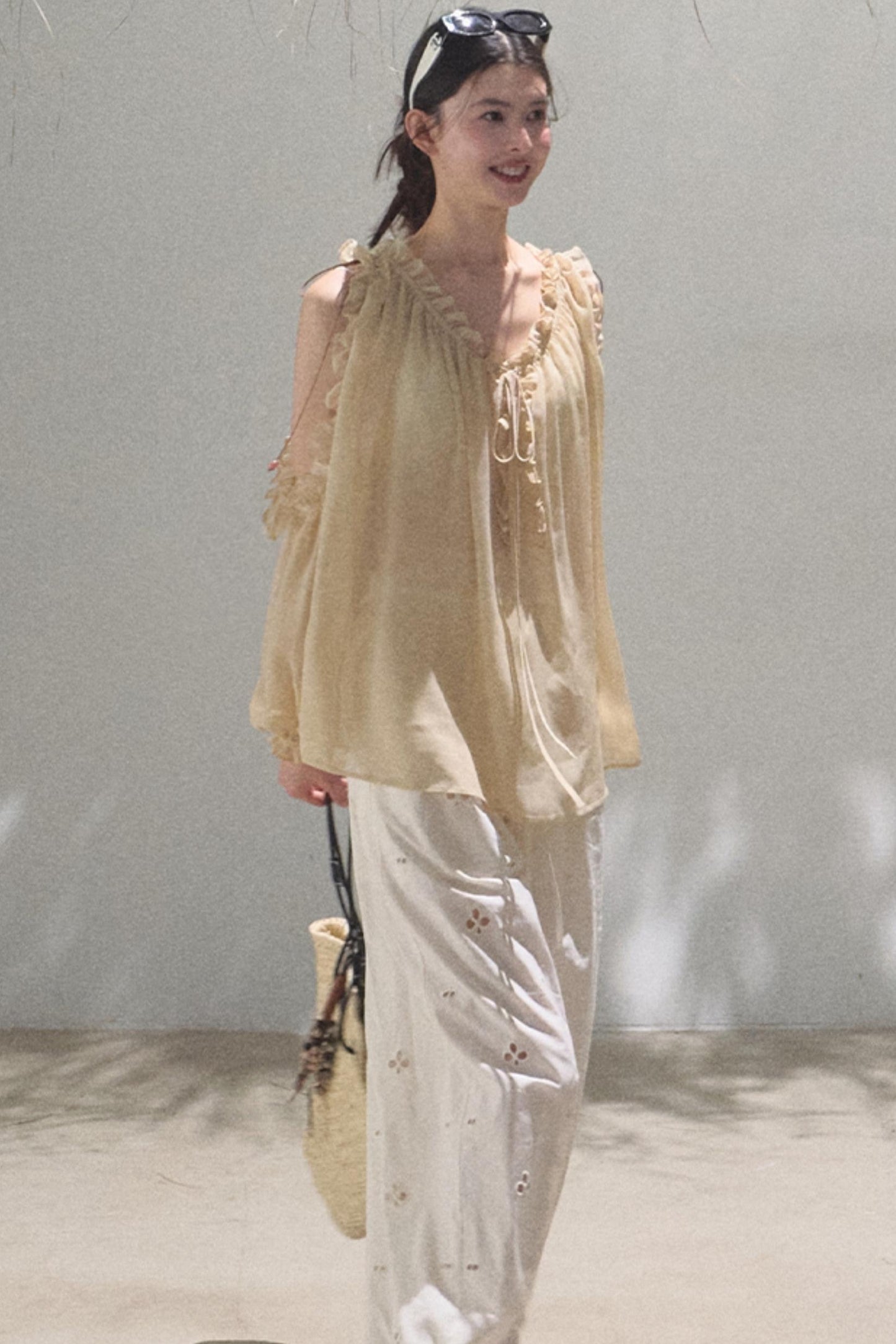 Self-Love Embroidered Summer Pants