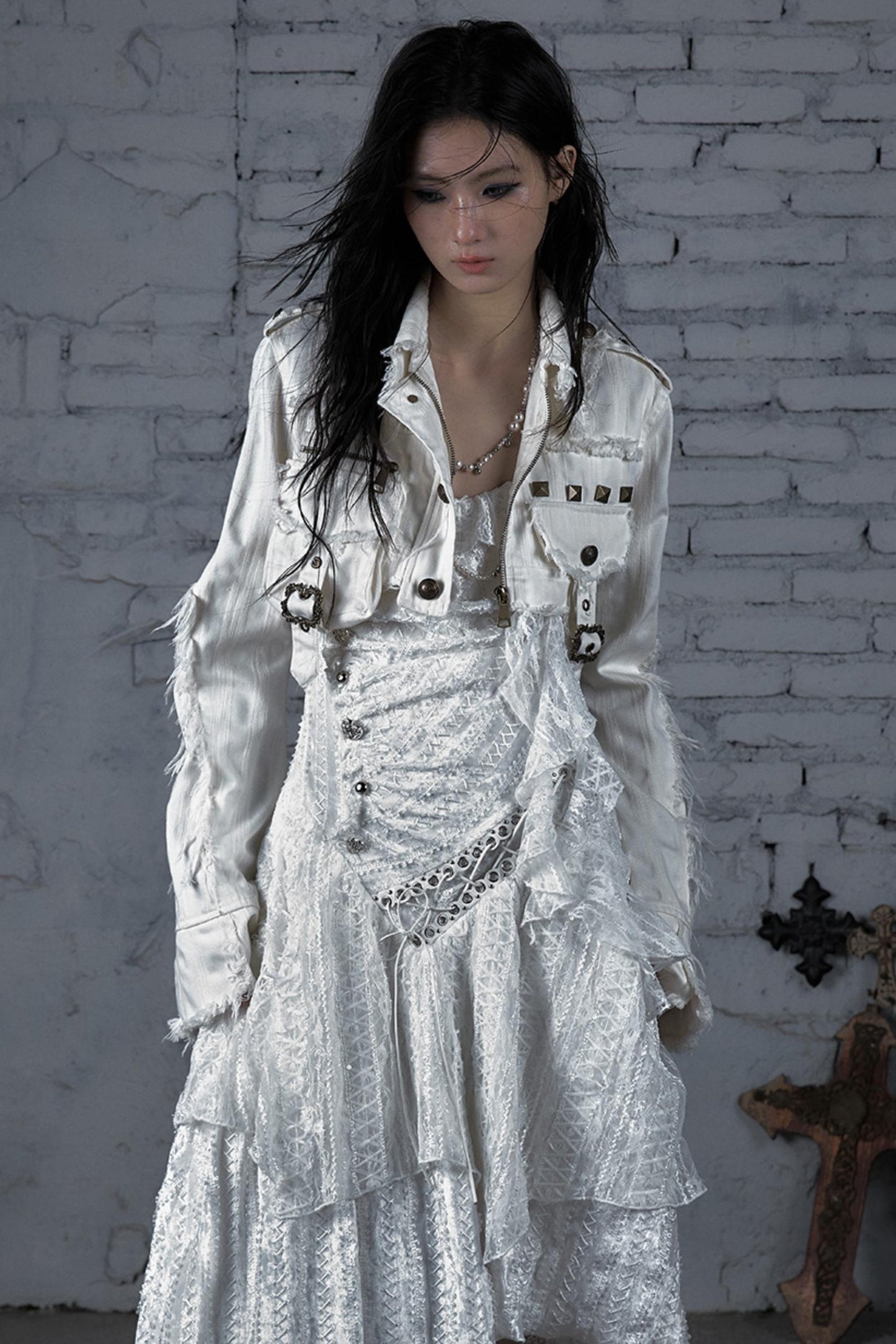 Striped Punk Work Jacket