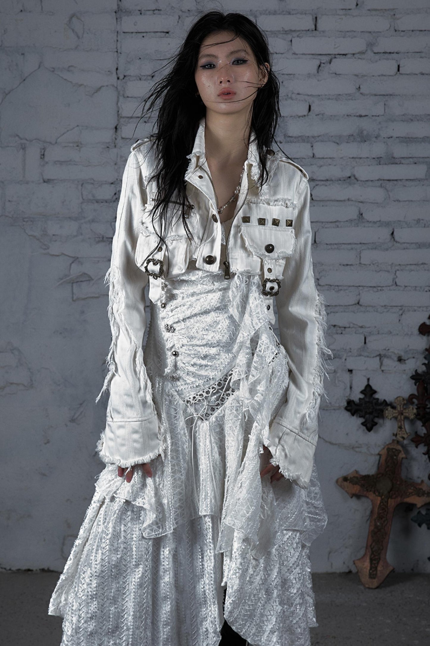 Striped Punk Work Jacket