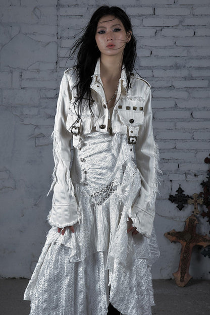 Striped Punk Work Jacket