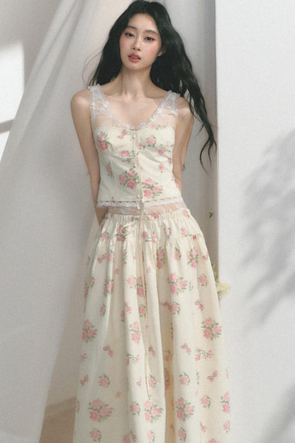 Fit Lace Detail Strap Top