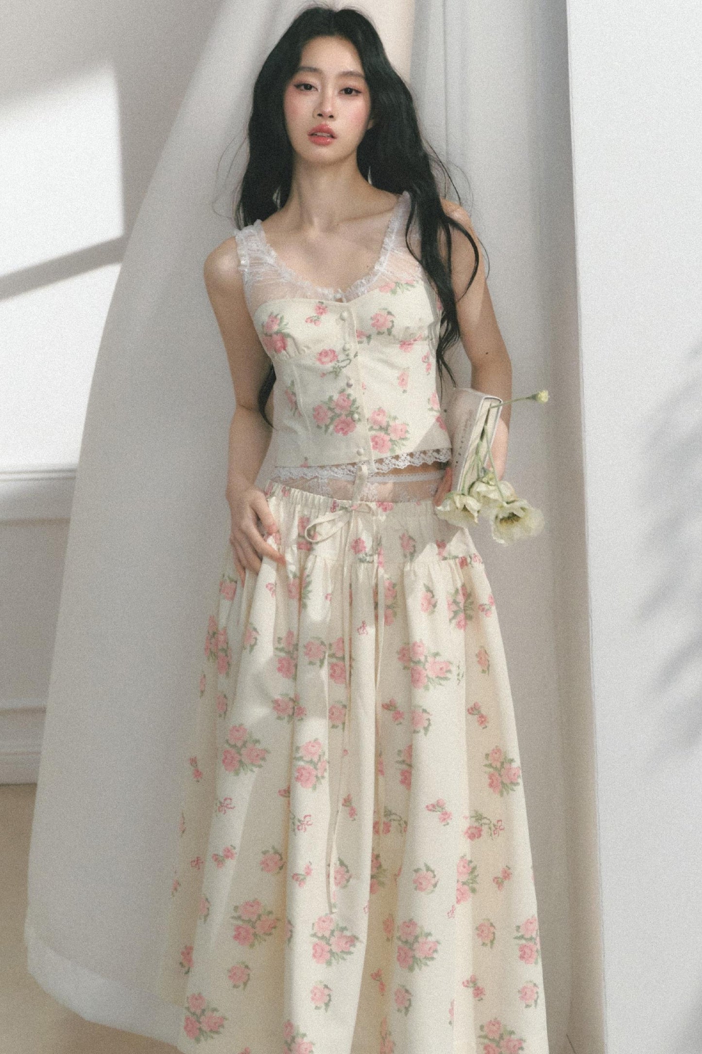 Fit Lace Detail Strap Top