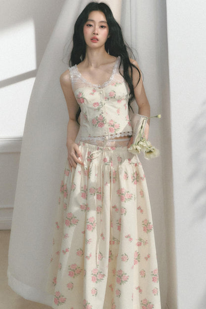 Fit Lace Detail Strap Top