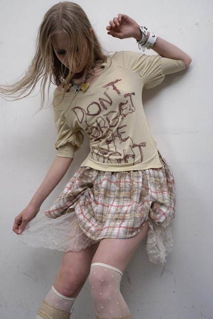 Bubble Sleeve T-Shirt