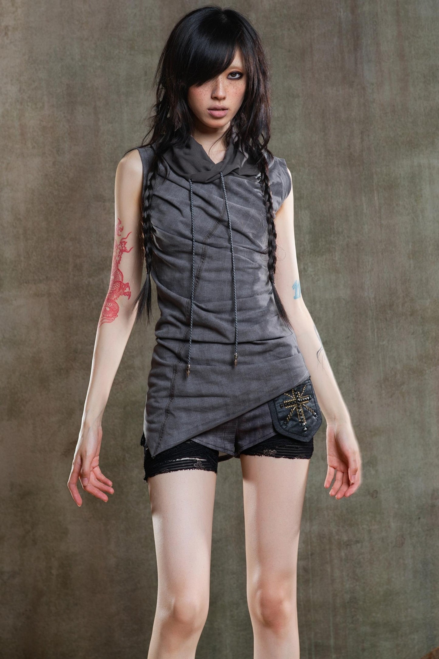 Punk Pleated Vest