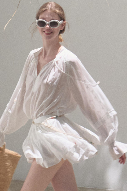 Bubble Sleeve Skirt Set-Up