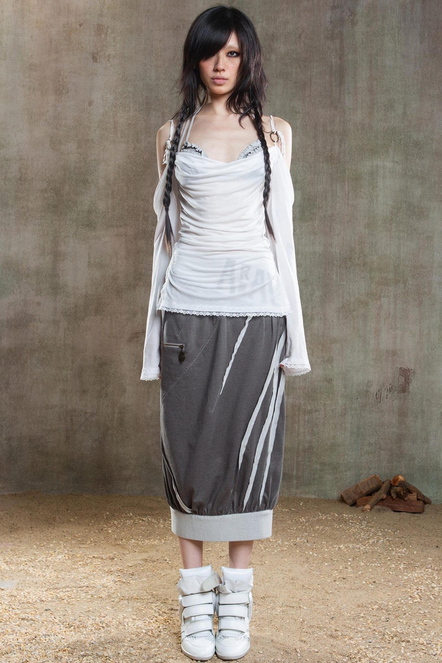 Retro Strapless Sunscreen T-Shirt