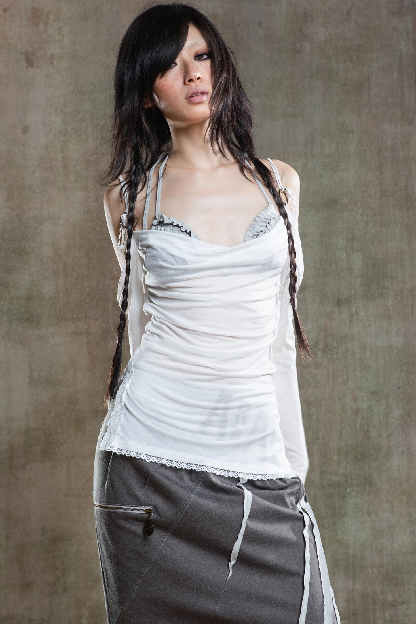 Retro Strapless Sunscreen T-Shirt