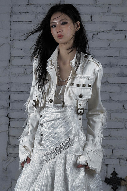 Striped Punk Work Jacket