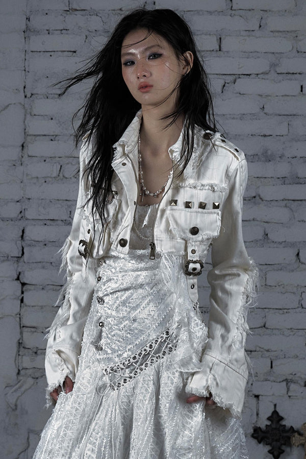 Striped Punk Work Jacket