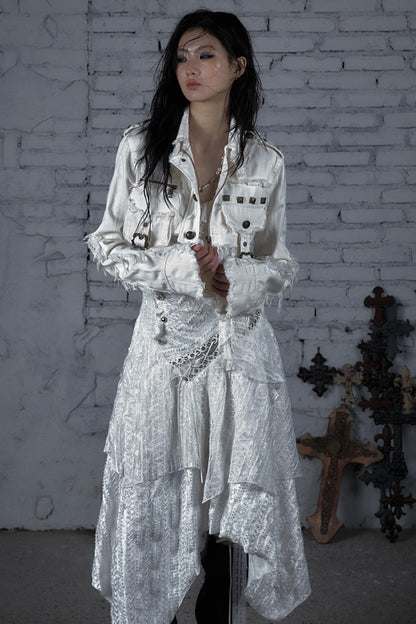 Striped Punk Work Jacket