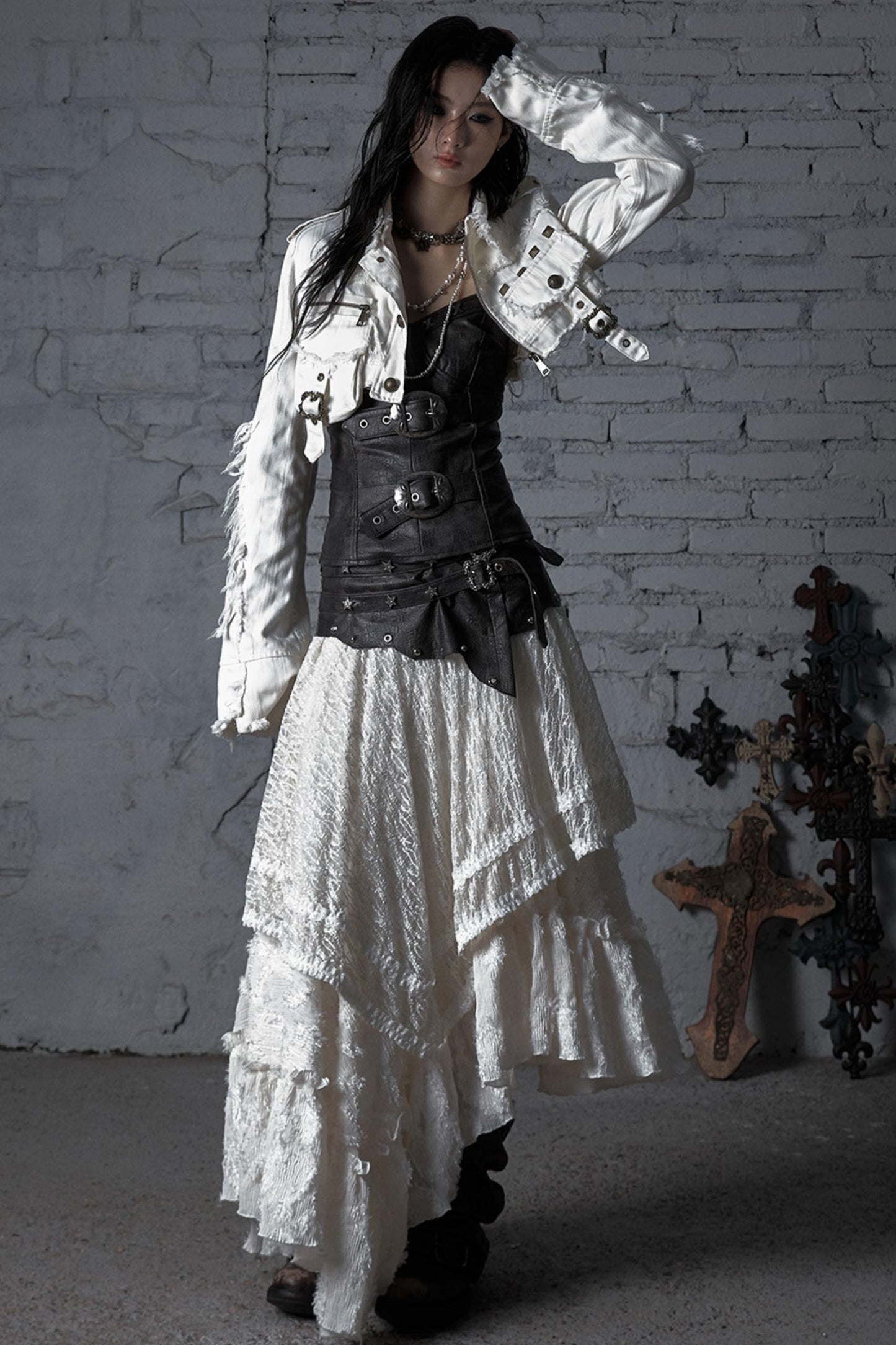 Striped Punk Work Jacket