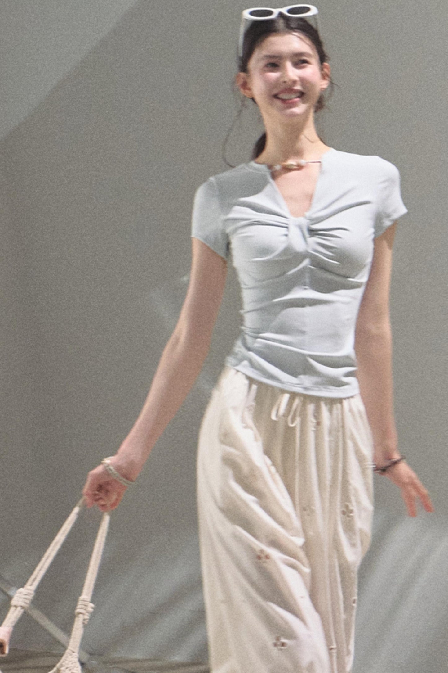 Self-Love Embroidered Summer Pants