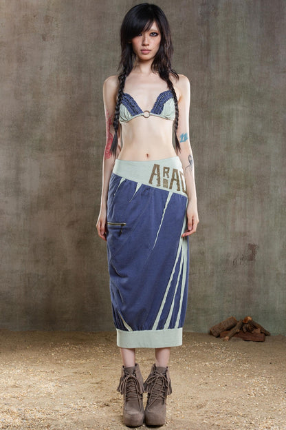 Colorful Punk Ruffle Bikini