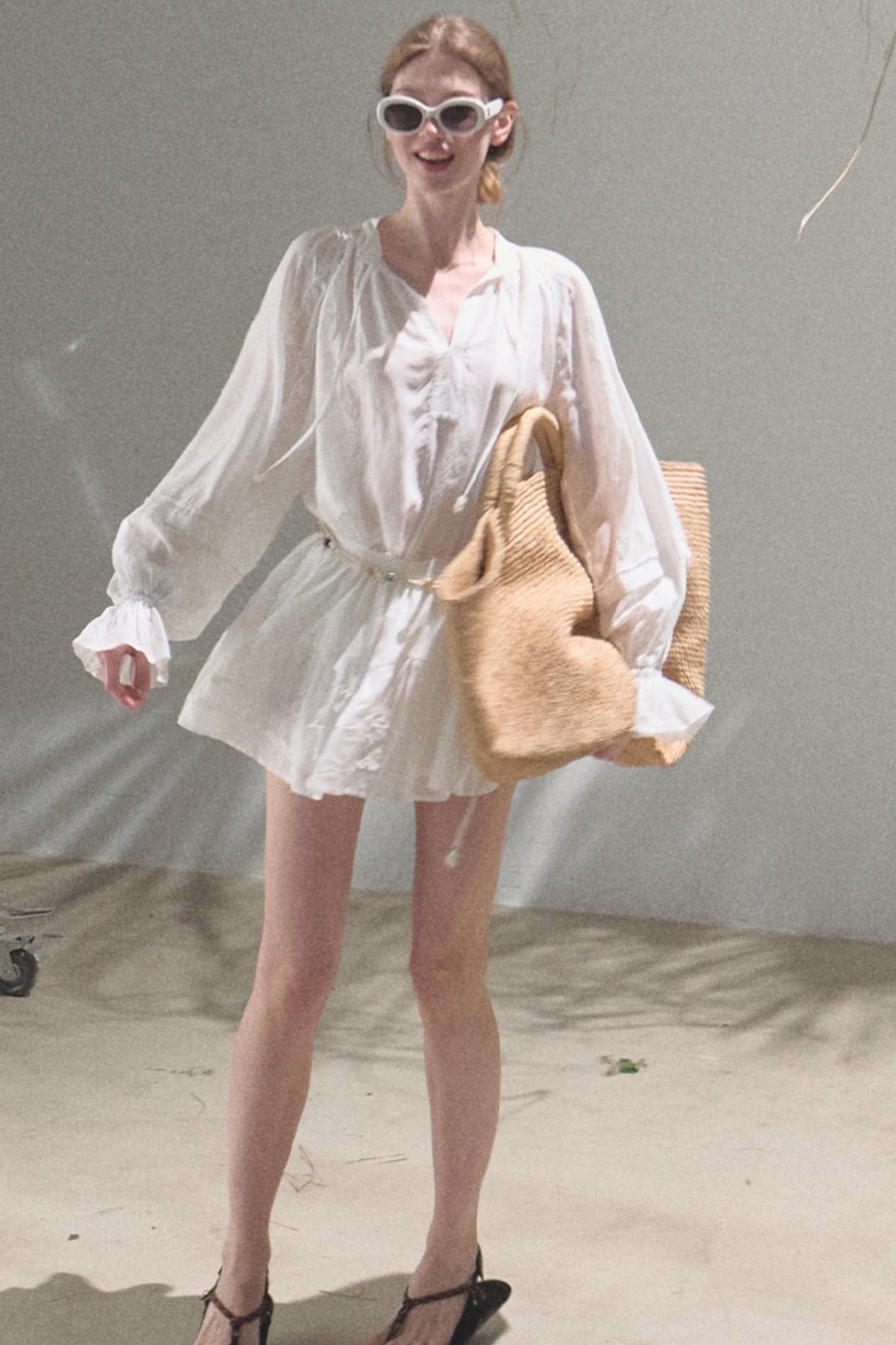 Bubble Sleeve Skirt Set-Up