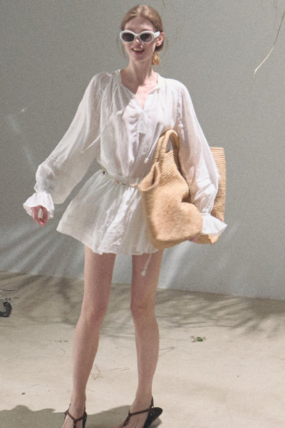 Bubble Sleeve Skirt Set-Up