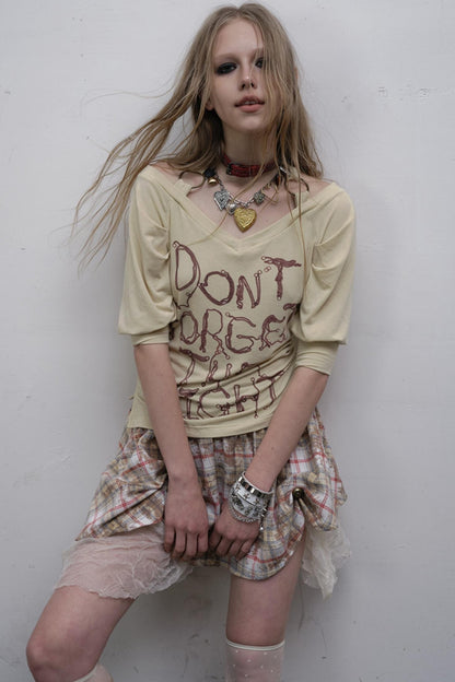 Bubble Sleeve T-Shirt