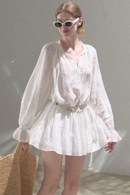 Bubble Sleeve Skirt Set-Up