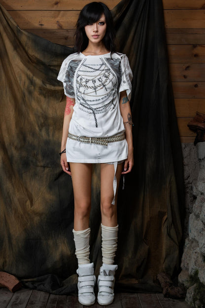 Chain Print Tee