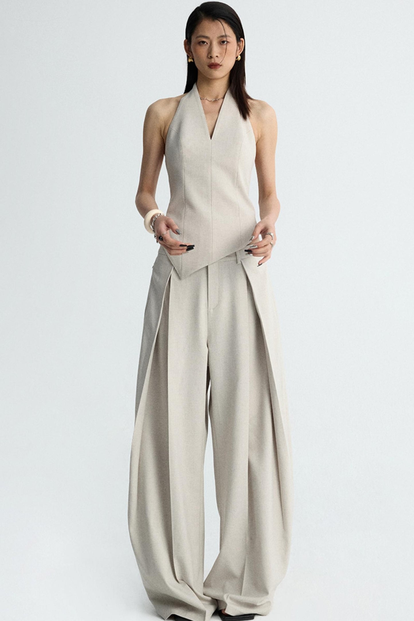 Apricot Scimitar Trouser Vest Set-Up