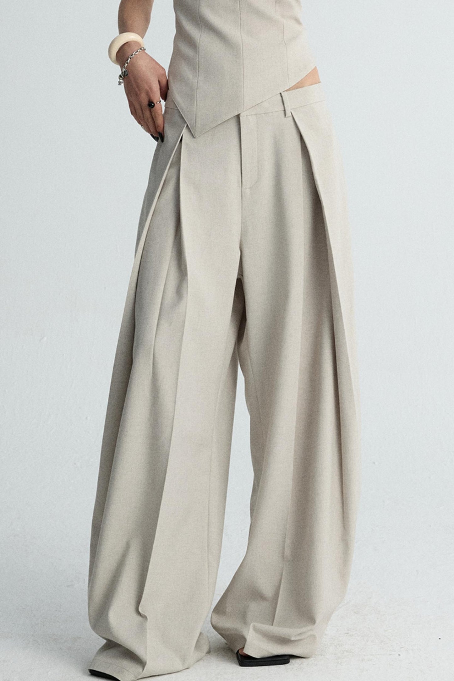 Apricot Scimitar Trouser Vest Set-Up