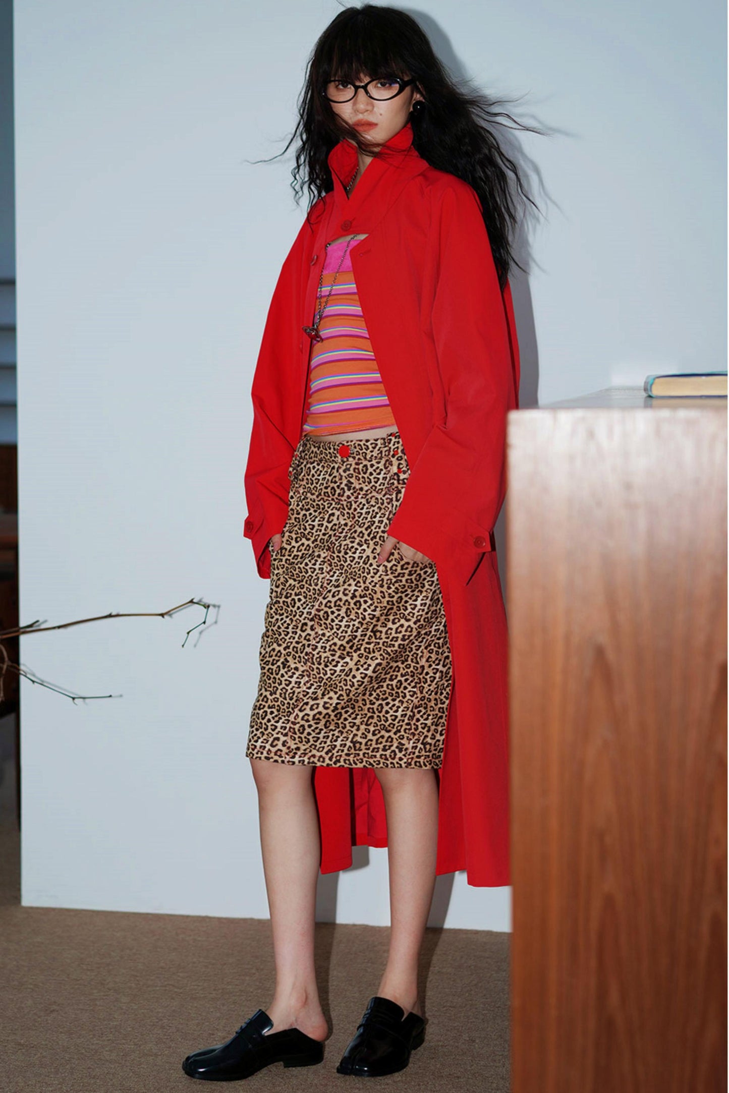 Vintage Suede Pencil Skirt