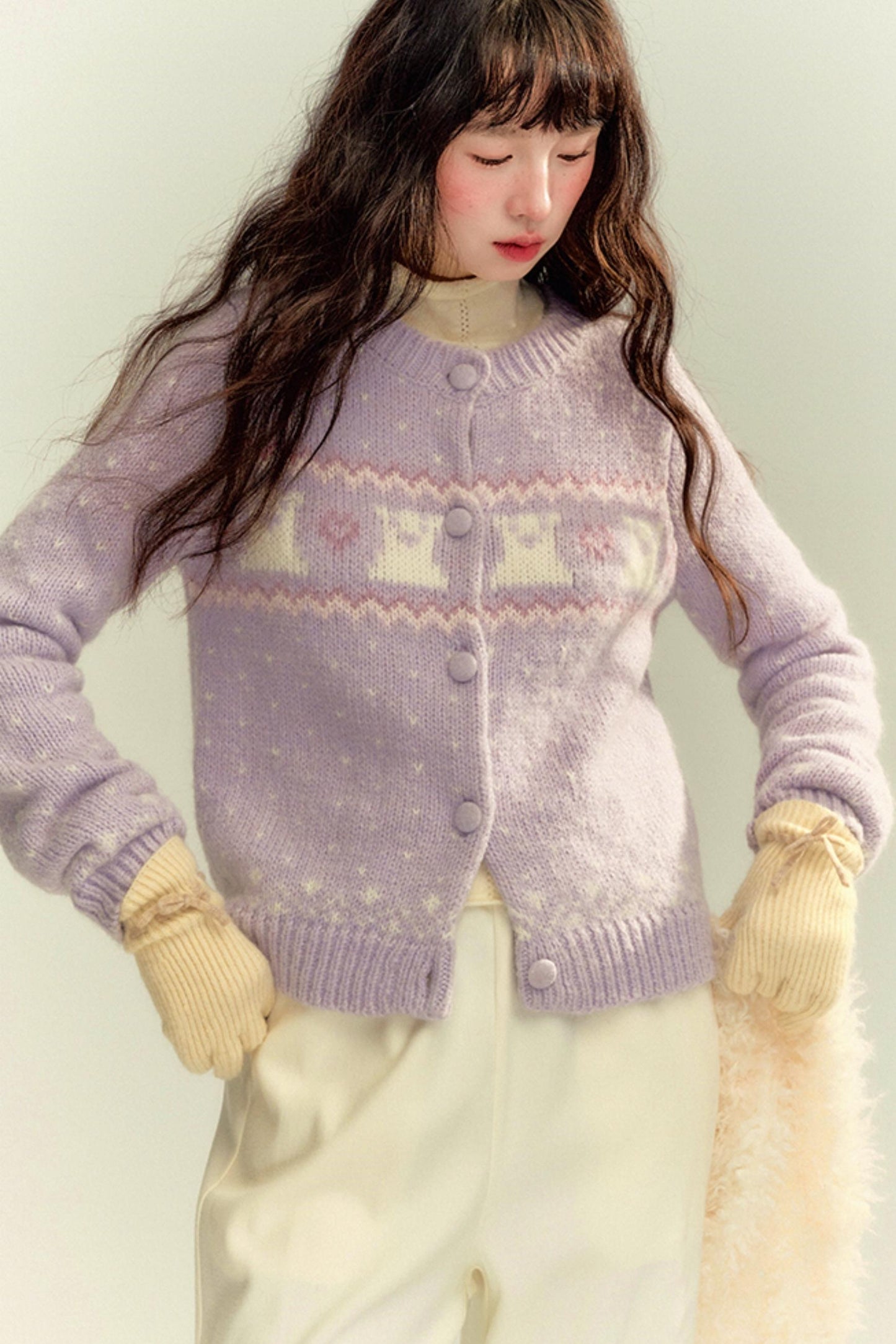 Original Lilac Knit Cardigan